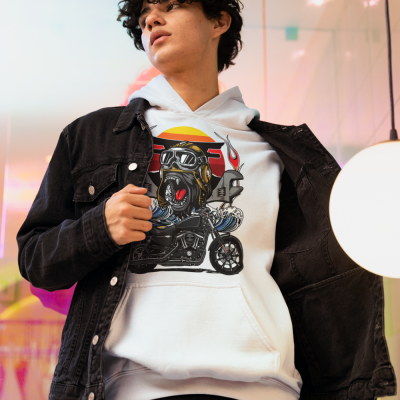 Wild Ride Hoodie with Bold Edgy Design