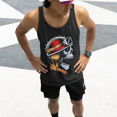 Skull Gear Tank Top with Bold Edgy Design