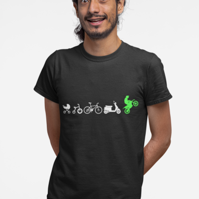 Evolution of Rider T-Shirt with Fun Design